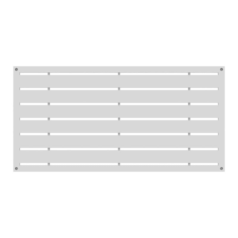 BARRETTE OUTDOOR LIVING INC, Barrette Outdoor Living Boardwalk 2 ft. W X 4 ft. L White Polymer Screen Panel