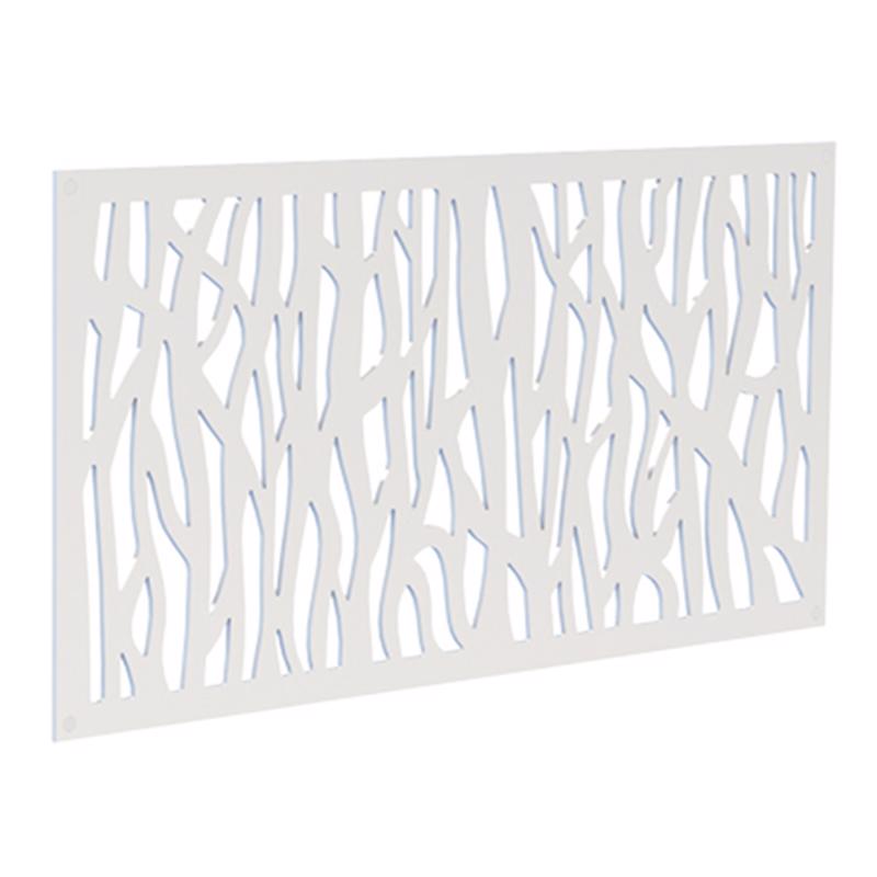 BARRETTE OUTDOOR LIVING INC, Barrette Outdoor Living Sprig 2 ft. W X 4 ft. L White Polymer Screen Panel