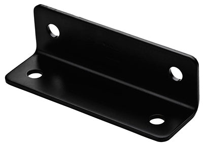 NATIONAL MFG SALES CO, National Hardware 1.6 in. H X 5 in. W X 0.125 in. D Black Carbon Steel Inside/Outside Wide Corner Br