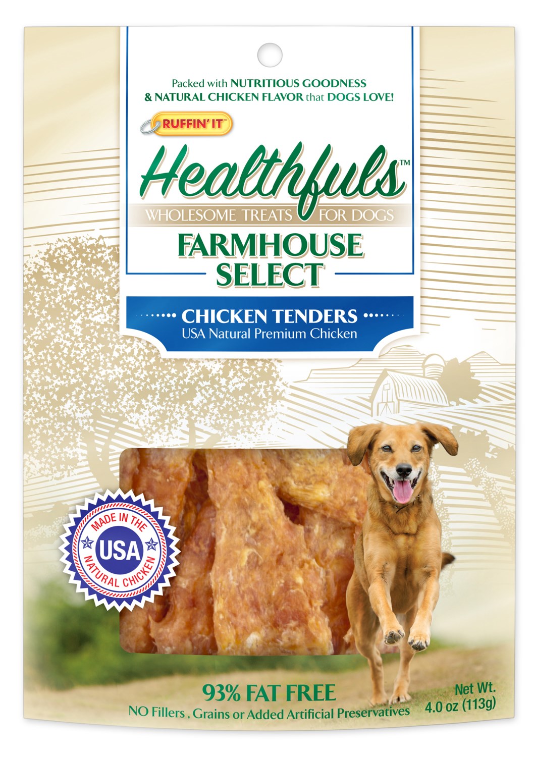 Healthfuls, Ruffin It 08503 4 Oz Healthfuls Wholesome Chicken Tenders (Pack of 3)