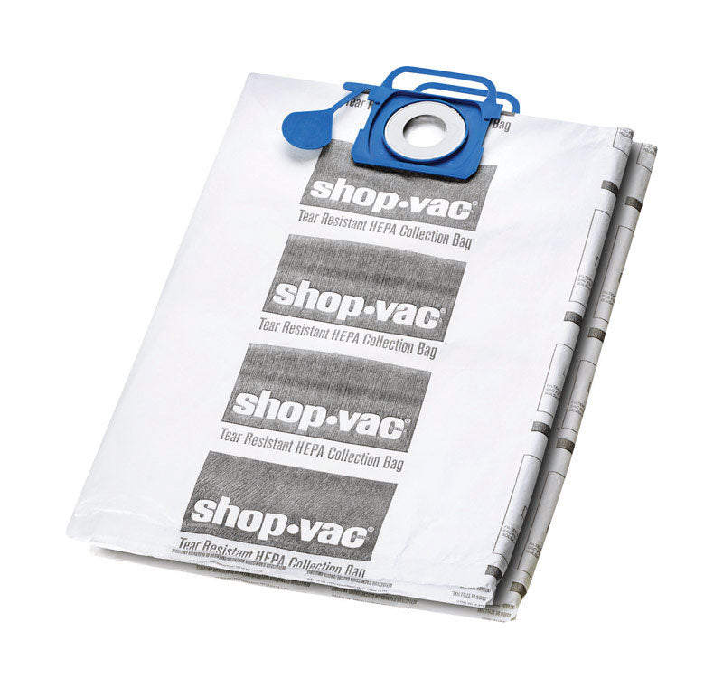 SHOP-VAC CORP, Shop-Vac  12.5 in. L x 0.5 in. W Wet/Dry Vac Bag  12-20 gal. 2 pk