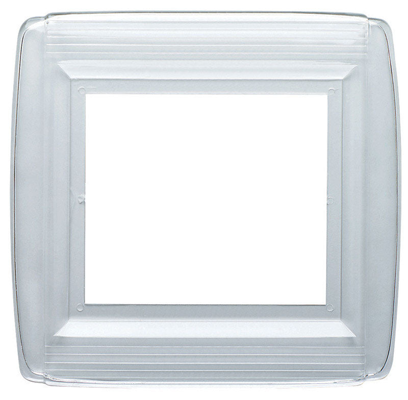 WESTINGHOUSE LIGHTING CO, Westinghouse Clear Plastic Rectangle 2-Gang Wall Plate Shield 7-7/8 H x 7-3/16 W in.