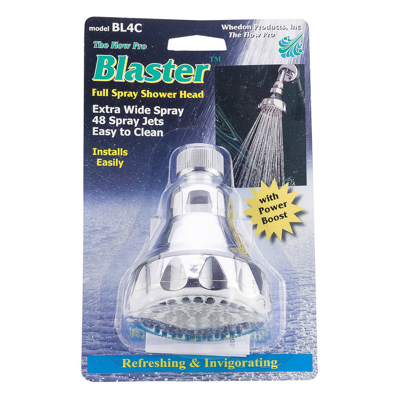 WHEDON PRODUCTS INC, Whedon Blaster Chrome Plastic 1 settings Showerhead 2.5 gpm