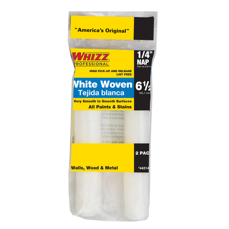 BEHR PROCESS CORPORATION, Whizz Woven 6.5 in. W X 1/4 in. Mini Paint Roller Cover 2 pk