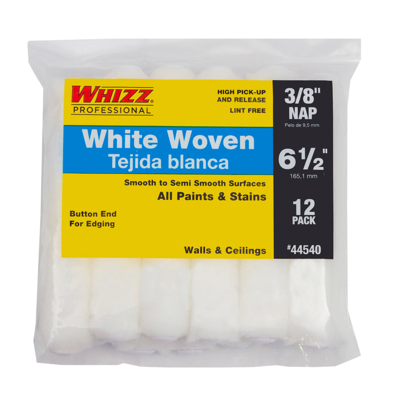 BEHR PROCESS CORPORATION, Whizz Woven 6.5 in. W X 3/8 in. Mini Paint Roller Cover 12 pk