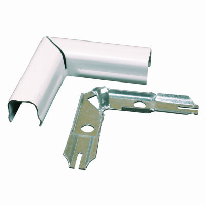 WIREMOLD CO, Wiremold White Metal High Capacity Flat Elbow for 90 Deg. Flat Surface