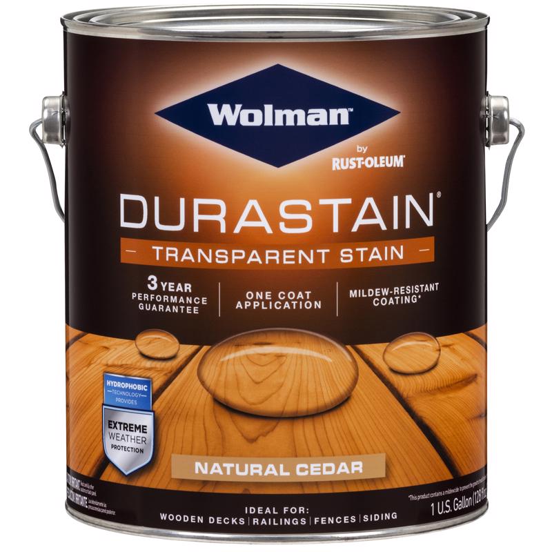 RUST-OLEUM CORP, Wolman  RainCoat  Transparent  Gloss  Natural Cedar  Water-Based  Acrylic Copolymer  One Coat Stain (Pack of 4)