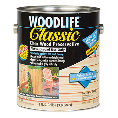 RUST-OLEUM CORP, Woodlife Classic Clear Water-Based Wood Preservative 1 qt.