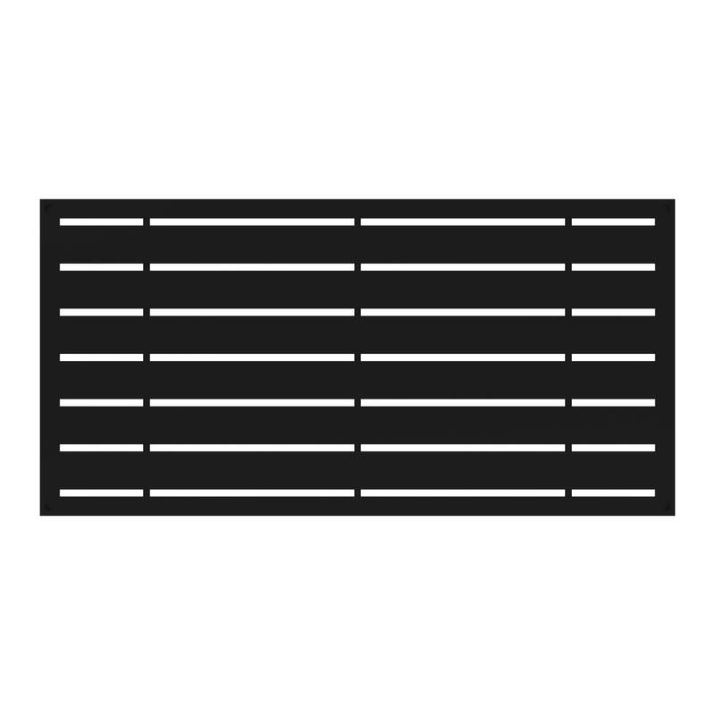 BARRETTE OUTDOOR LIVING INC, Xpanse Boardwalk Black Polymer Screen Panel 4 L x 2 W ft.